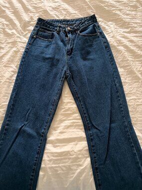 Dark Wash Straight Leg Jeans